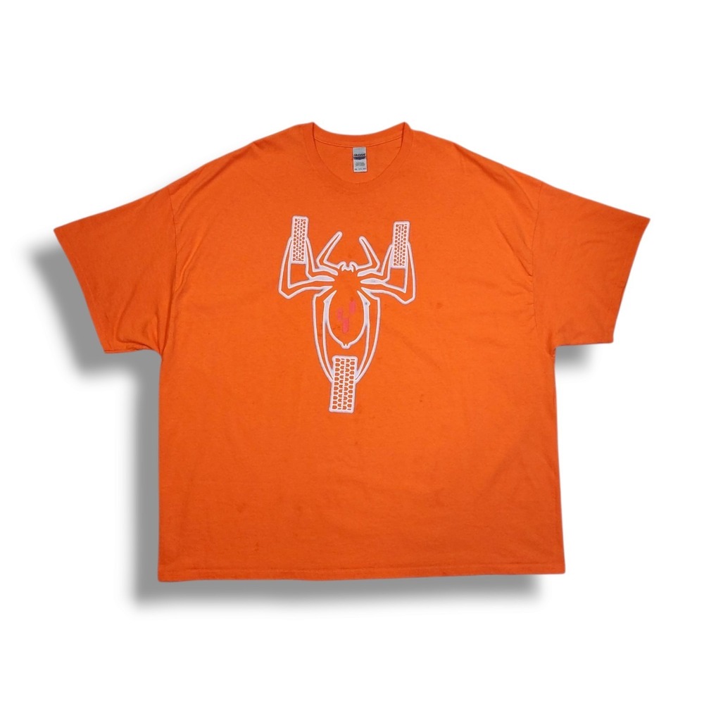 Can Am Spyder‎ Monochrome Crew Neck Orange T-Shirt Men's 5XL